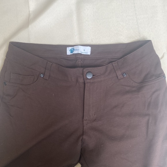 JW Sash World Brown Jeggings - Picture 11 of 13